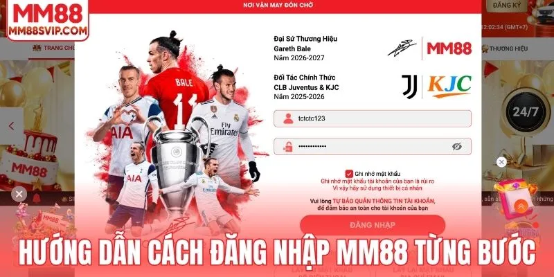 Hướng dẫn cách đăng nhập MM88 từng bước